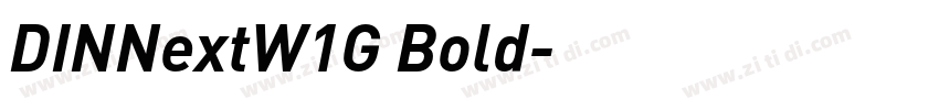 DINNextW1G Bold字体转换